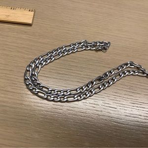 Cuban link stainless Steele men's necklace